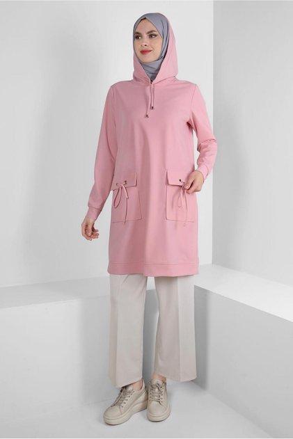 Hooded Pocket Detail Trainers Tunic 43850