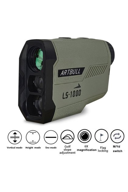 1000m ARTBULL Golf Laser Rangefinder 1000M 650M Telescope with Flag-Lock Slope Pin Distance Meter fo