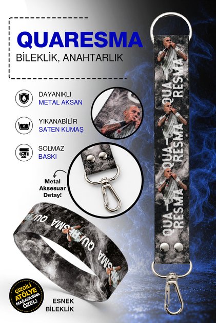 Quaresma - Keychain, Bracelet, Bag Charm Accessory - Gift Set