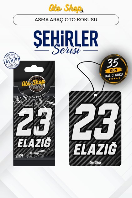 23 ELAZIĞ Şehir Kokuları Serisi Oto Araç Kokusu (Karbon Fiber Desen)