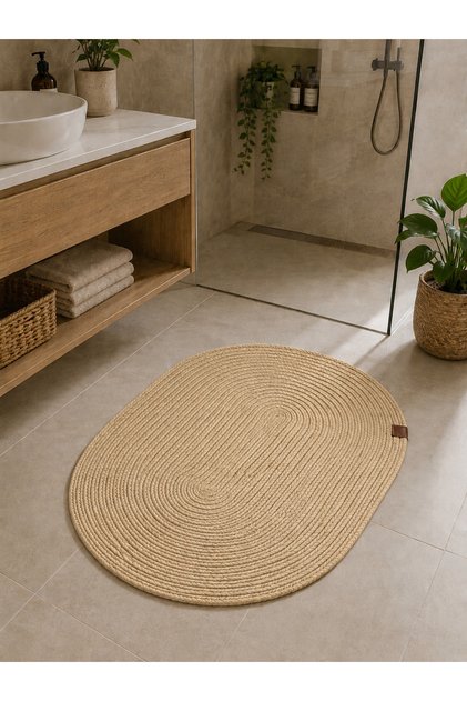 Jute Straw Colored Mat