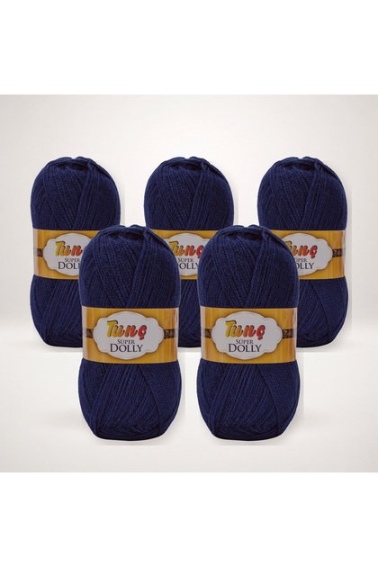 Super Dolly Booties Yarn 5-Pack 500 Gr - Navy Blue 227