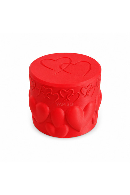 Floral Patterned Cosmetic Storage Box Makeup Organizer Decorative Screw Lid Small Item
