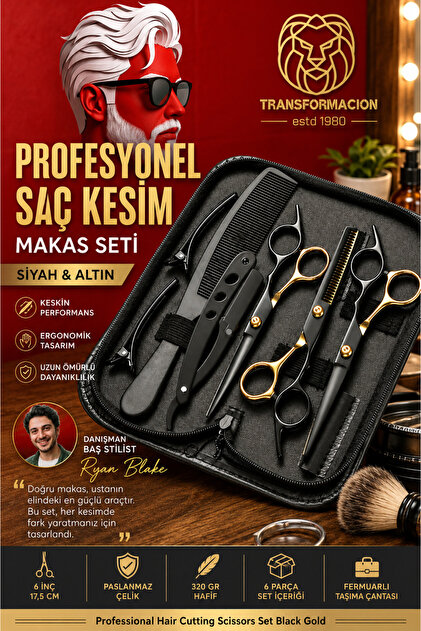 valkyrie 4 Parça 6.5 İnç 17 cm Ultra Profesyonel Smith Chu Berber
