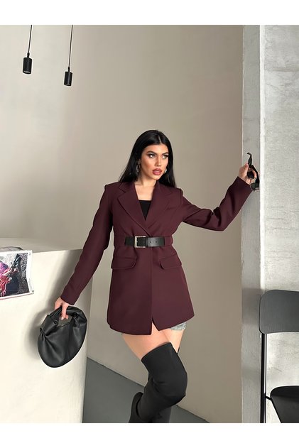 KEMERLİ KADIN CEKET