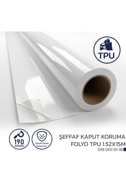 Transparent Ppf Tpu Hood Protection Film 1.52X15M
