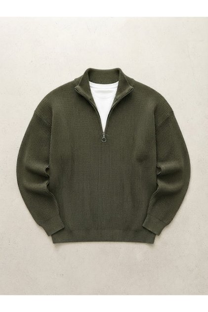 Men's Long Sleeve Zip-Up Knitwear Sweater and Short Sleeve T-Shirt/T-Shirt Buy 2 Get 1