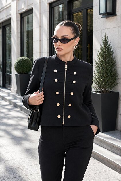 Women's Judge Collar Zipper Closure Jacket 265255 -
