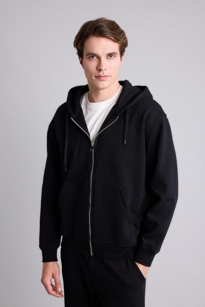 Men's Cardigan D7599Ax/Bk81 Black
