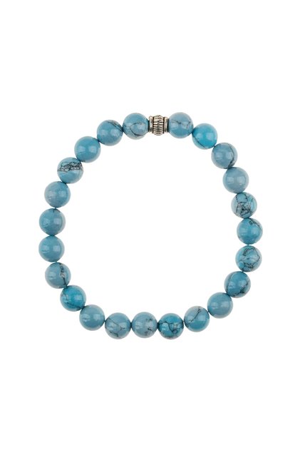 Turquoise Natural Stone Bracelet (8mm Sphere Cut)