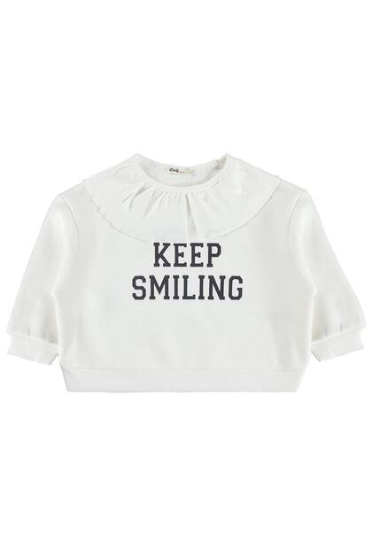 Camisole Collared Sweatshirt for 2-5 Years Old - Ecru