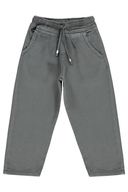 Lace-Up Front Pants for 10-13 Years Old - Gray