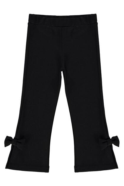 2-5 Years Old Tights with Bow - Black