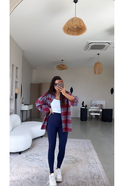 Lacivert Klasik Oys Model Belize Dar Paça Tayt