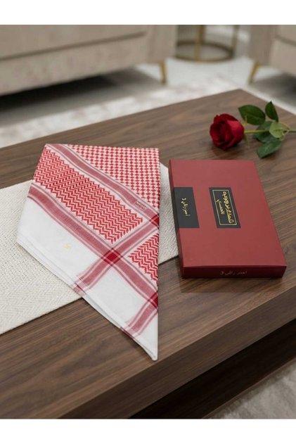 Authentic Proja Shemagh - Bright Red | Classic Elegance and Outstanding Sophistication