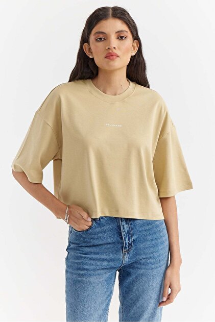 Women's Letter Print Short T-Shirt