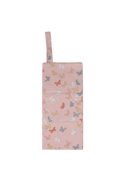 Salmon butterfly patterned nursing apron