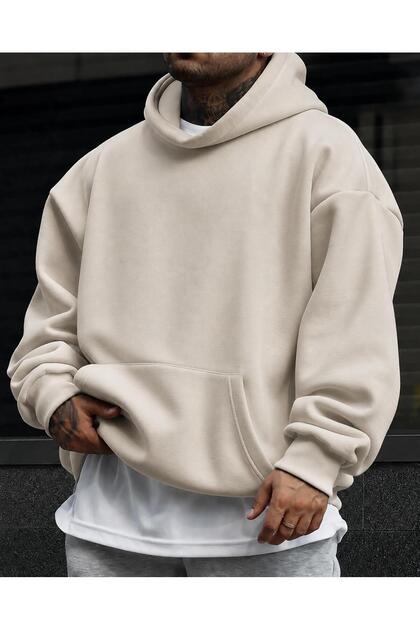 Unisex Erkek/Kadın Renkli Pamuklu Oversize Sweatshirt