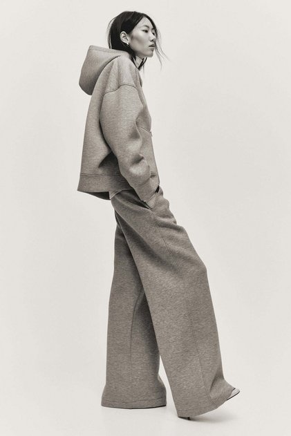Wide scuba trousers