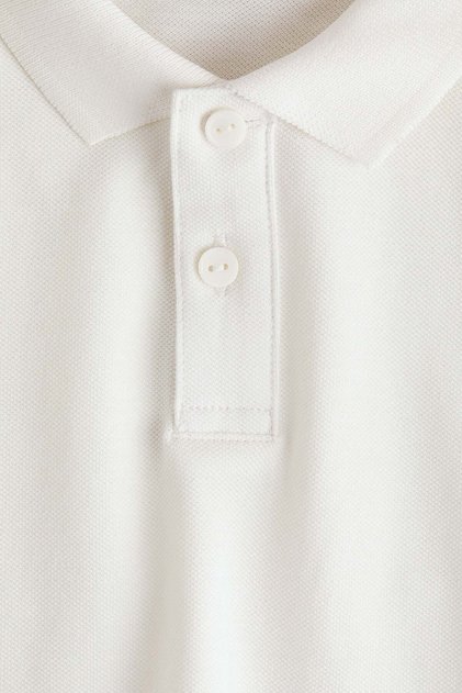 Cotton piqué polo shirt