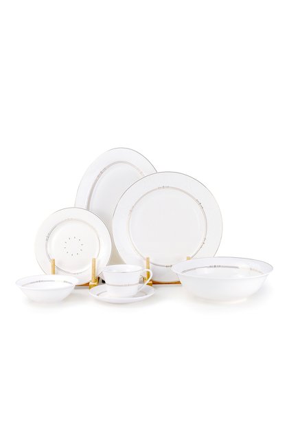 ISLA 32 Pc New Bone China Dinner Set for 6 Persons - Classic White