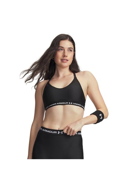 Sutien sport cu spate încrucișat și decolteu jos