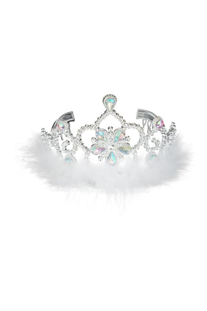Tiara copii alb 8.5cm