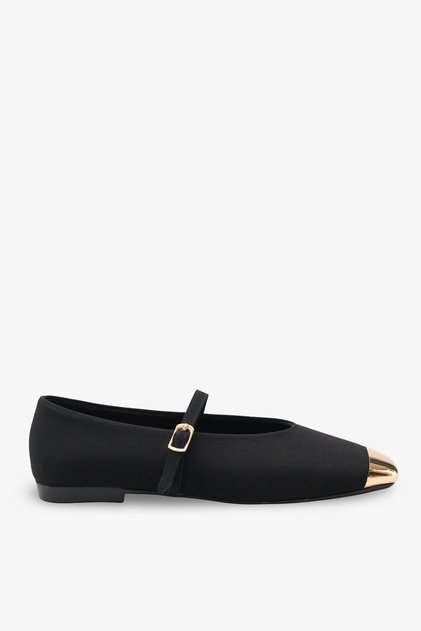 Cassia Women's Ballet Flats - Black Nubuck