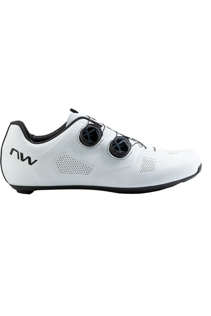 pantofi ciclism sosea - Revolution - Alb | Negru