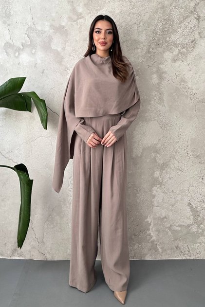 Mink Cape Double Set