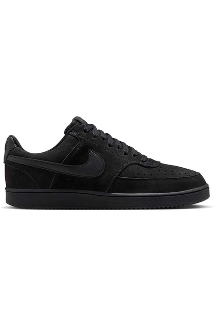 Court Vision Low Süede Premium IQ9749 Sneaker Unisex Spor Ayakkabı SİYAH