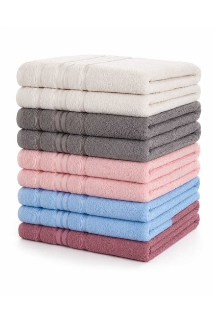 Eloria 6 Pieces Towels 50X85 cm Cotton Hand and Face Towels