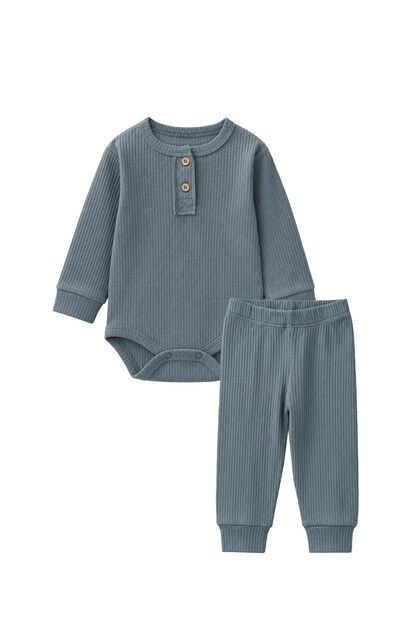 Basic Seasonal Bodysuit Set 0-3 Years Old Green