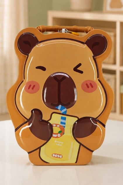 Capybara Metal Lockable Piggy Bank | Cute Gift