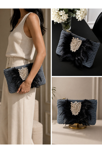 El Örgüsü Kadın Clutch