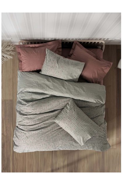Rf Petite -Mote Kiremit- Double Duvet Cover Set with Elastic Sheets