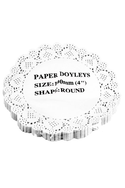 Dantela hartie pentru tort Misavan, rotunda, 10cm, 100 buc/ set