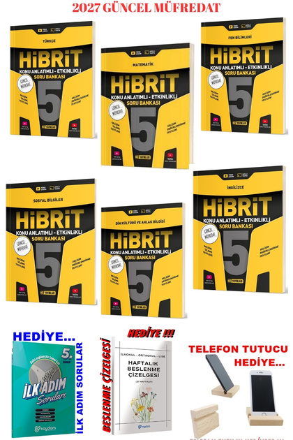 2027 Güncel 5.Sınıf Hibrit Konu Anlatım Full Set+3'lü Hediye!!!
