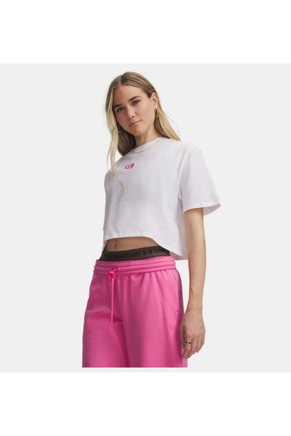 Kadın UA Center Kısa Kollu T-shirt