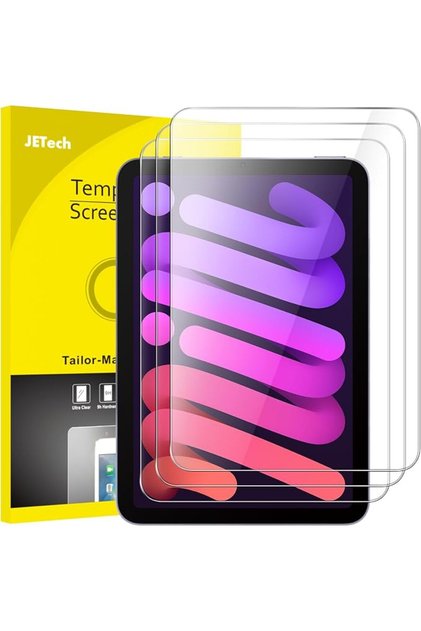 واقي شاشة لجهاز iPad mini A17 Pro/الجيل السادس (2024/2021)، عبوة من 3 قطع