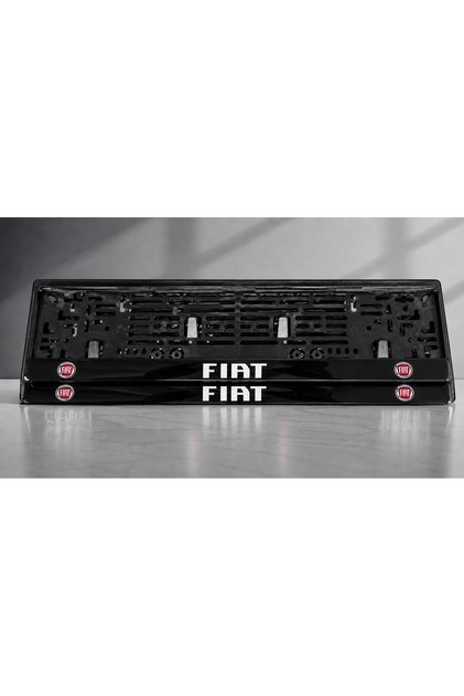 Fiat Tasarımlı Pleksi Üzerine UV Baskılı Oto Plakalık 2'li Set