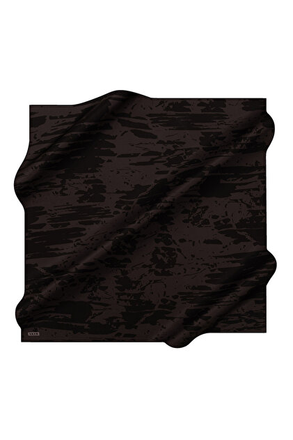 Light Gray 90X90 Silk Crepe Satin Scarf