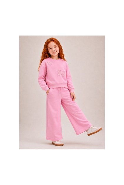Kiz İnci̇ Butterfly Decorated Tracksuit Set