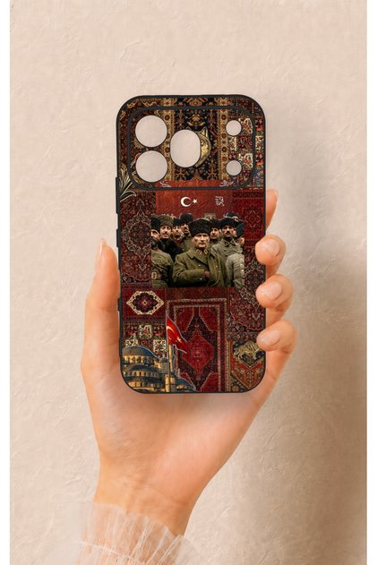 Honor 600 Pro Compatible Bozkurt and Ataturk Patterned Silicone Case