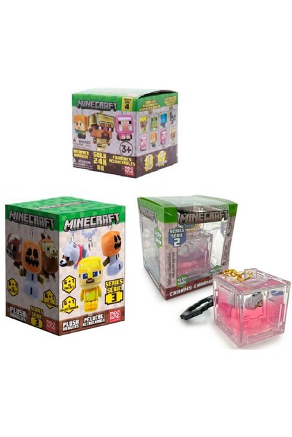 Minecraft Anahtarlık Figürler 3'lü Set (Her Seriden 1 Adet Gönderilir)