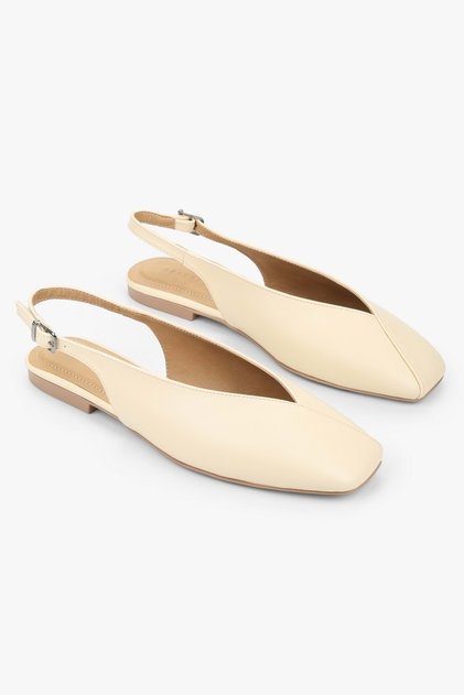Women's Noya Butter Yellow Skin Ballerinas