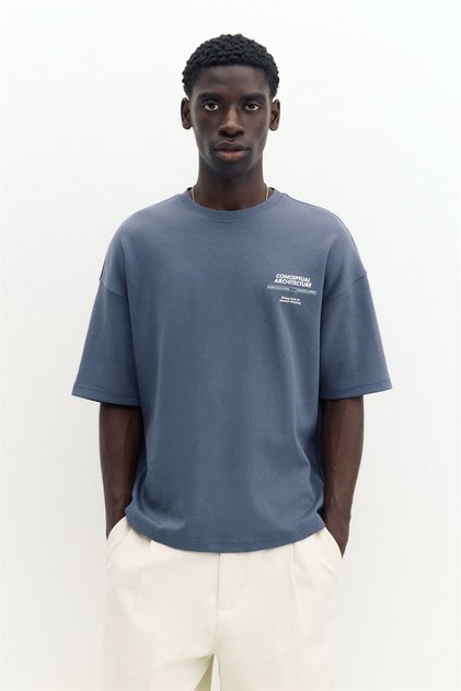 Kısa kollu grafik sweatshirt