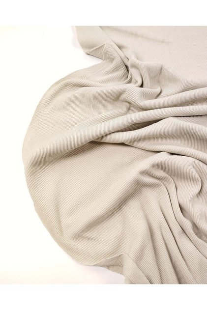 Bej Renkte Kaşkorse Ribana Kumaş Manşetlik & Yakalık En: 100cm