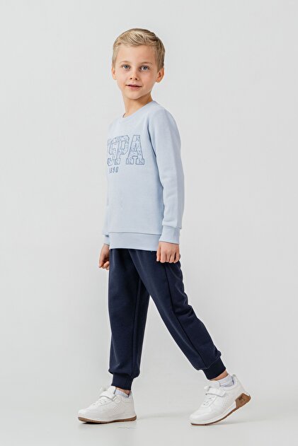 Boys' Two-Piece Suit Us2610-4 Light Blue