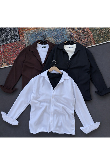 3-Pack Men's Ribbed Shirts